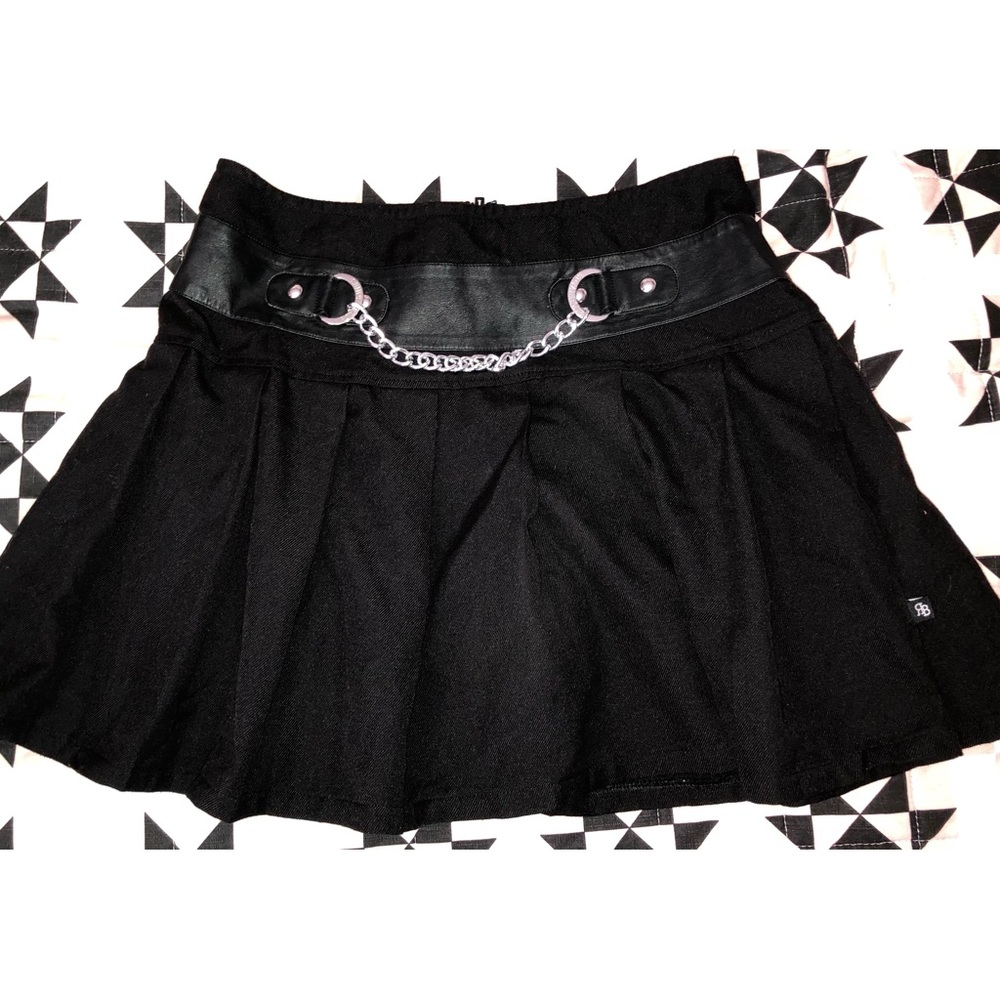 Vintage Royal Bones by Daang Goodman GOTH Skirt wChain Womens XL Tripp NEW